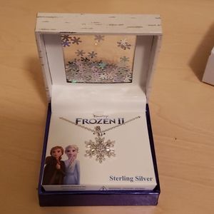 Frozen sterling silver necklace cubic zirconia